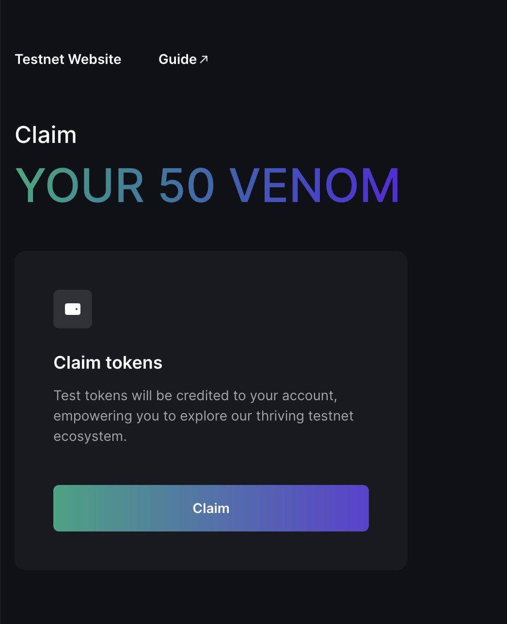 Huong dan Airdrop Venom 07 - Hướng dẫn Airdrop VENOM (Blockchain Layer – 0 có backer cực xịn xò)